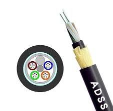 Kalite  ADSS Fiber Optic Cable Single Mode G652D Double Jacket Outdoor Aerial Self Supporting fabrika