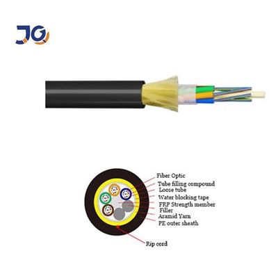 ADSS All Dielectric Self Supporting Fiber Optic Cable Max 96 Core Single Jacket