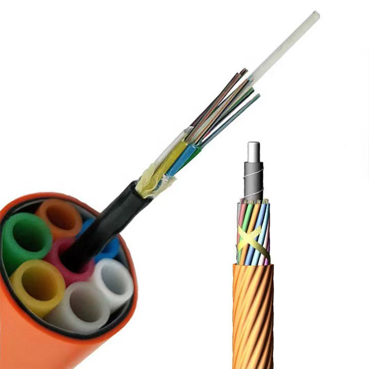 96 Core GCYFY Air Blown Microduct Fiber Cable Stranded Loose Tube High Speed Data Transmission