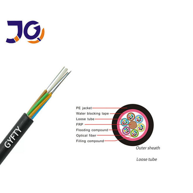 GYFTY Fiber Optic Cable | 12-48 Core Self-Supporting Outdoor Cable for Duct, Direct Burial, Underground Installation