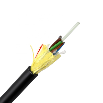Tamamen Dielektrik Kendinden Destekli Açıklık 100m Fiber Optik Kablo ADSS 6 12 24 48 Çekirdek Dış Mekan
