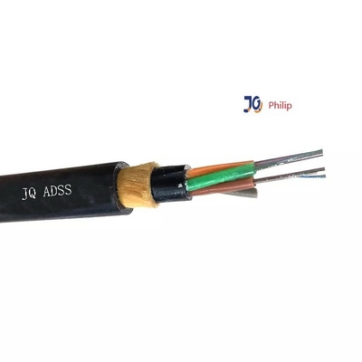 Dış Mekan ADSS Gevşek Tüp FRP 12 24 48 72 96 144 Çekirdekli Tek Modlu Fiber Kablo
