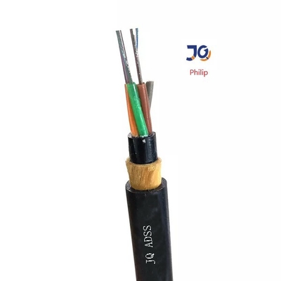 Metalsiz Tek / Çift Kılıflı Çok Damarlı Aramid İplikli ADSS Fiber Optik Kablo