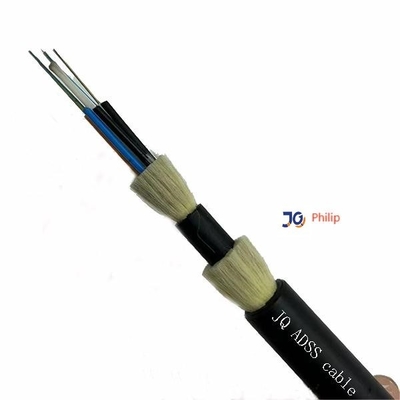 Singlemode Metlal Olmayan Çok Çekirdekli Aramid İplikli ADSS Fiber Optik Kablo