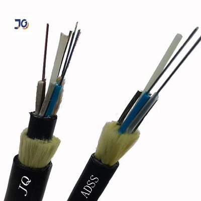 Aramid İplikli HDPE 12/24/48/96 Çekirdekli ADSS Fiber Optik Kablo