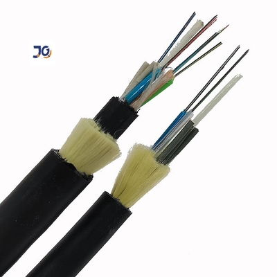 HDPE Tepegöz Dış Mekan Metal Yok 12/24/36/48 Çekirdek Tekli Mod ADSS Fiber Optik Kablo