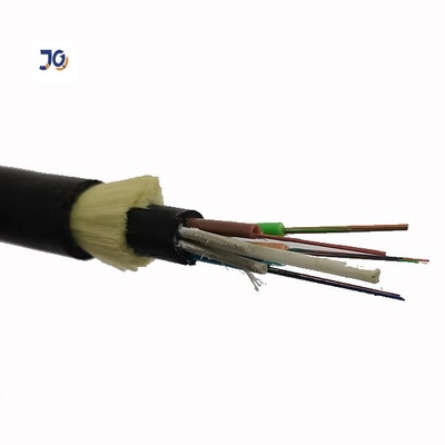 Aramid İplik Dış Mekan Airreal Tek Modlu Fiber Optik Kablo 24 Çekirdekli ADSS OFC Fiber Kablo