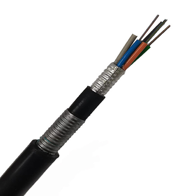 Yeraltı Doğrudan Gömülü Fiber Optik Kablo Gyta53 Zırhlı G652d 24 Çekirdekli Fiber Optik Kablo