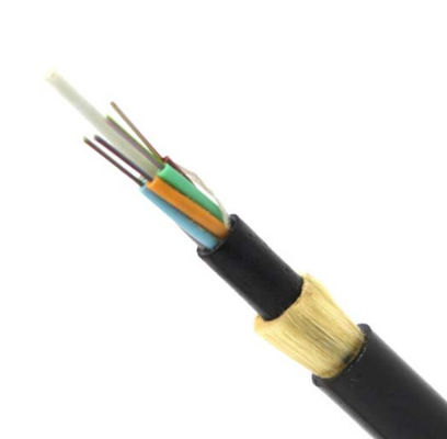 Açıklık 50m Anten Fiber Kablo ADSS 6 8 Çekirdek 12 24 48 Çekirdek Dış Mekan Fiber Optik Kablo