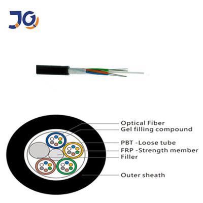 Dış 144 çekirdekli fiber optik kablo GYFTY GYTY Multi Mode Loose Tube Telekom kablosu