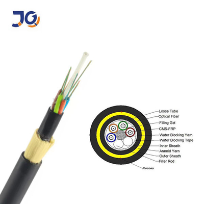 ADSS Fiber Optik Kablo Açıklığı 100m Açıklık 500m Açıklık 24 Çekirdek Havai Anten