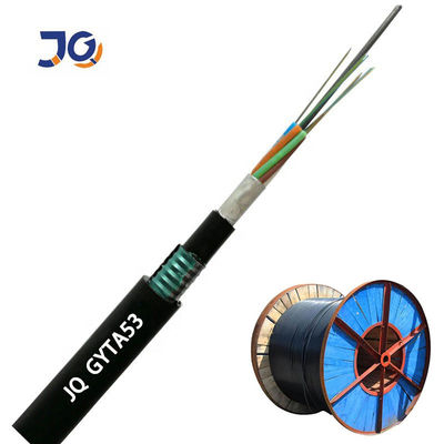Çift kılıflı çift zırhlı yeraltı doğrudan gömülü GYTA53 4 8 12 24 48 96 144 çekirdekli fiber optik kablo