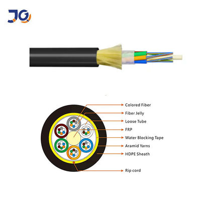 Fiber Optic Kablo Tek Mod 24 Core ADSS Span 100m Fiber Optic Kablo