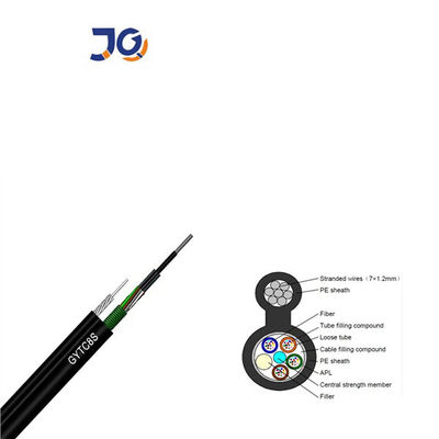 Kendini Destekleyen GYTC8S Fiber Optic Kablo 24 Core Fig 8 Fiber Optic Kablo