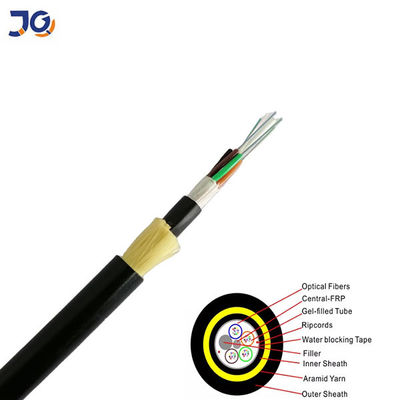 Adss Tek Modlu Hava Fiber Optik Kablosu 6 8 12 24 48 Çekirdek Kablosu Adss G652D G657A1 Dışarı Fiber Optik Kablosu