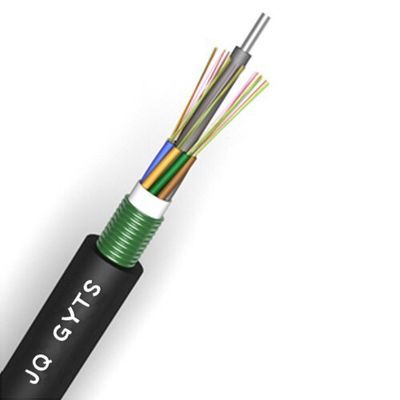 GYTS Fiber Optic Kablo 48 çekirdekli HDPE Ceket Zırhlı Doğrudan gömülme kanal optik kablo
