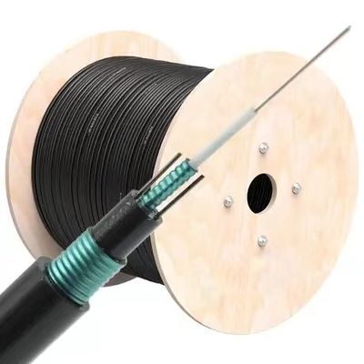 İnternet Ağı için Uzun Uzunluklu Yuvarlak Optik Fiber Kablo GYXTW53 Doğrudan gömme Plastik Optik Fiber Kablo Toplu