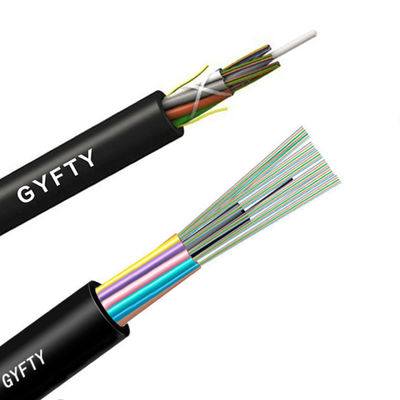 Havalı veya kanal ağı Dış IP68 GYFTY Büyük miktarda çekirdekler 8mm 9mm 11mm 14mm 16mm PE Ceket Fiber Optic Kablo