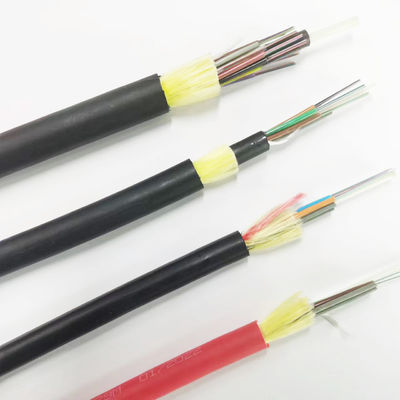 Güçlü Tensile Dış Üst Hava 4 12 18 24 36 48 60 72 96 144 Çekirdek Ağ Adss Fiber Optic Kablo