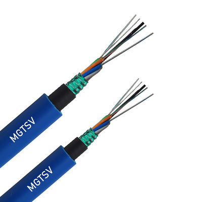 Kömür madeni zırhlı fiber optik kablo 12 24 48 96 144 çekirdek LSZH ceketli yangın geçirmez optik fiber madencilik kablosu