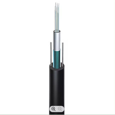 GYXTW Zırhlı Fiber Optik Kablo Tek Modlu G652D İki Çelik Tel Gücü