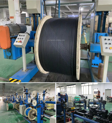 12 24 48 96 144 Çekirdek Doğrudan gömülü GYXTW53 Çift Kapak Çift Zırh Fiber Optik Kablo