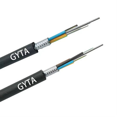 12 24 36 48 çekirdekli GYTA Dış Kapalı Zırhlı G652D Fiber Optic Kablo