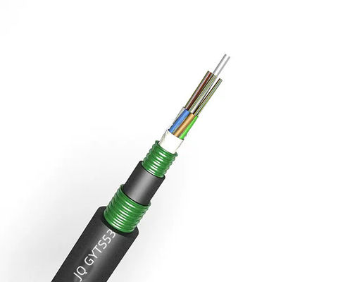 12 24 48 96 Çekirdek Tek Modlu G652d Dış Duct Hava Fiber Optic Kablosu GYTA53 GYTS53
