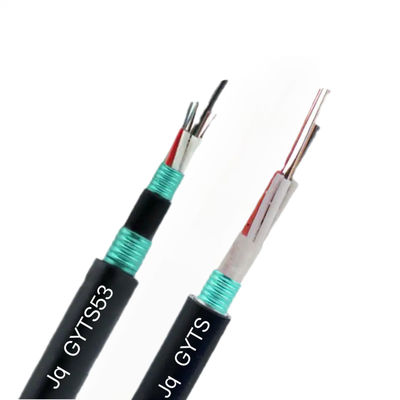 6 8 12 24 48 çekirdek çelik bant PSP Zırhlı GYTS GYTS53 Dış Fiber Optik Kablo