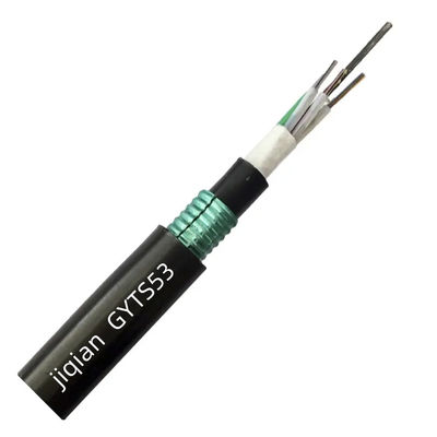 6 8 12 24 48 çekirdek çelik bant PSP Zırhlı GYTS GYTS53 Dış Fiber Optik Kablo
