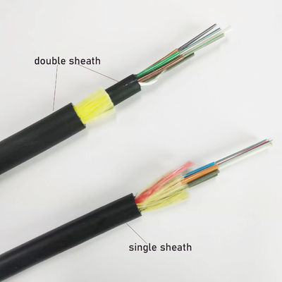 ADSS Havadan Fiber Kablo Kablo 24 48 çekirdek Dış Fiber Optik Kablo