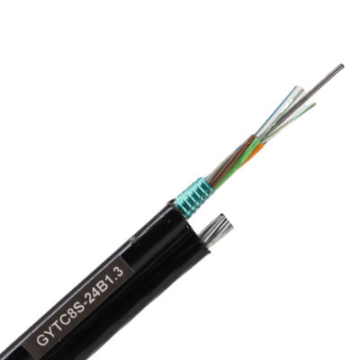 UV PE Ceket Aerial Şekil 8 Fiber Optic Kablosu Hızlı Veri İletişim için 9.0*14.8mm Dış Diametresi