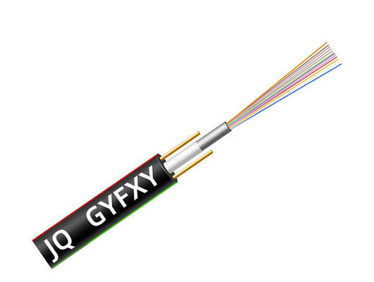Dış Fiber Optic Kablo GYFXY Merkezi Çıkarlı Tüp Metal olmayan Zırhlı olmayan Kablo Tek Mod