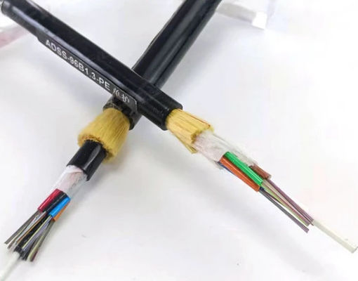 Tek modlu açık hava fiber optik kablosu G652D hava mini ADSS için tek ceket
