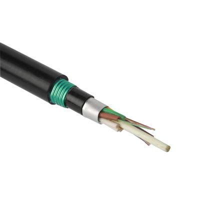 Yeraltı GYTA GYTA53 Fiber Optic Kablo 24 48 96 144 Core G652D SM Zırhlı Kablo Fiber Optic