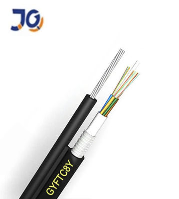 GYFTC8Y Açık hava optik fiber Şekil 8 Kablo Stranded Loose Tube FRP Strength Member Aerial Cable