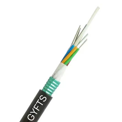GYFTS Dışarısı tek modlu FRP Güçlü Üye Çelik Teyp Zırhlı Fiber Optik Kablo