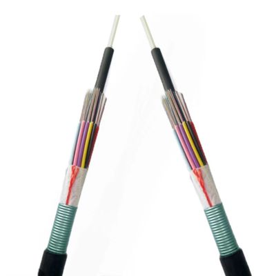 PSP Zırhlı Dışarıda Tüm Kuru Fiber Optik Kablo GYFS çelik bant veya FRP ile zırhlı