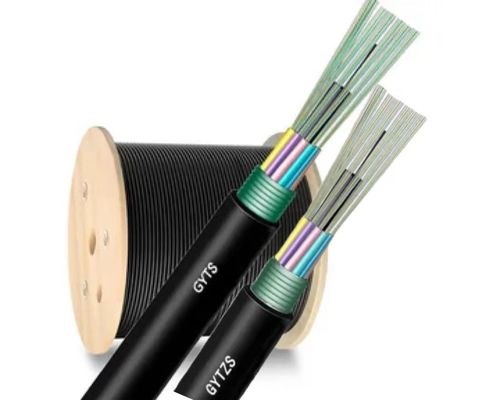 Açık hava zırhlı fiber optik kablo GYTZS Alev Direnci Ceket LSZH Dış kablo kablosu