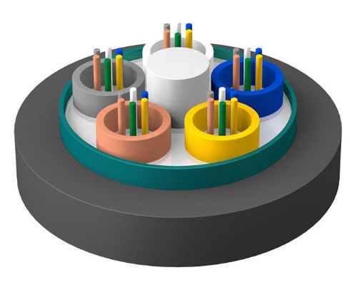 Açık hava zırhlı fiber optik kablo GYTZS Alev Direnci Ceket LSZH Dış kablo kablosu