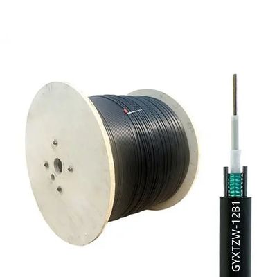 4 6 8 12 24 çekirdekli GYXTZW Unitube Alev gerileyici Kablo Tek modlu açık hava fiber optik kablosu LSZH Ceket