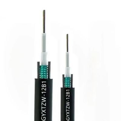 4 6 8 12 24 çekirdekli GYXTZW Unitube Alev gerileyici Kablo Tek modlu açık hava fiber optik kablosu LSZH Ceket