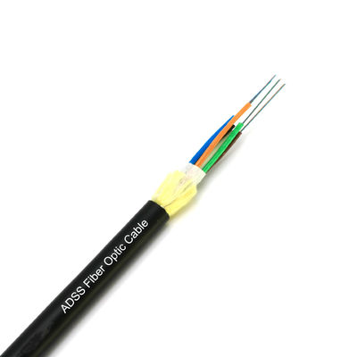 24 çekirdekli dış hava hava kablosu kendi kendini taşıyan tüm dielektrik fiber optik kablo ADSS