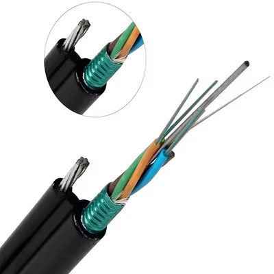 24 çekirdek Şekil 8 GYTC8A GYTC8S Kendini destekleyen hava zırhlı fiber optik kablosu