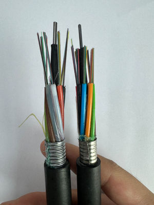 Dışarısı zırhlı 24 çekirdekli tek modlu fiber optik kablo GYTA GYTA