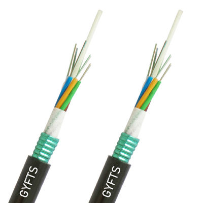 Havadan Yüklü GYFTS Fiber Optic Kablosu 4km/ davul G652d Üretici Tedarikçi 24 çekirdekli Tek Mod Fiber Optic Kablosu
