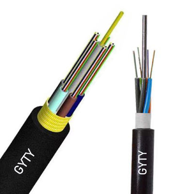 Dış GYTY GYTY53 Tek Modlu Çok Modlu 2~144 Çekirdek G652d FRP Fiber Optik Kablo