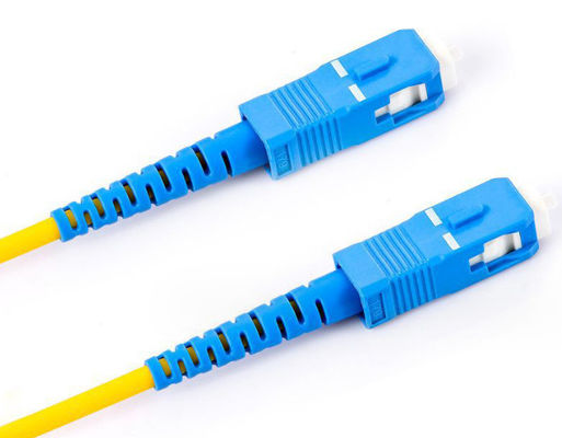 SC/SC Fiber Optic Patch Cord Single Multi mode FTTH için fiber 1m 2m 5m 10m