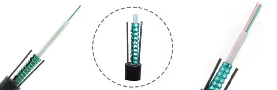 2 4 6 8 16 24 Temel Hava Zırhlı Fiber Optik Kablo Gyxtw Gyxtw53 Uni Tube Tek Modlu İletişim Kablosu