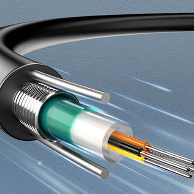 2 4 6 8 16 24 Temel Hava Zırhlı Fiber Optik Kablo Gyxtw Gyxtw53 Uni Tube Tek Modlu İletişim Kablosu